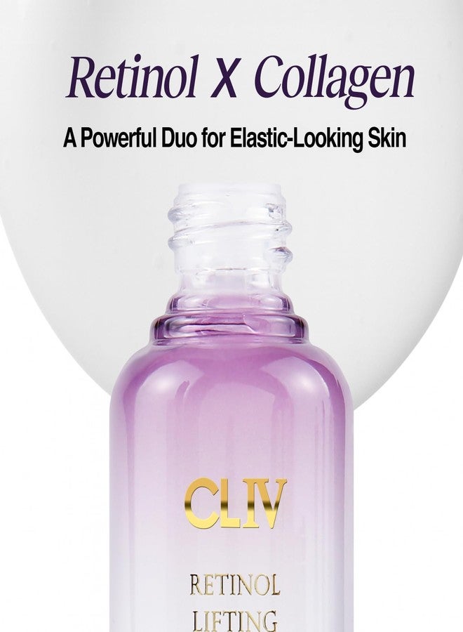 CLIV Retinol Lifting Ampoule, Korean Skincare with 85% Collagen Solution, Retinol, Peptides & Fermented Botanical Complex for Skin Texture and Moisture Support, balloon serum 1.01 fl oz - Image 2